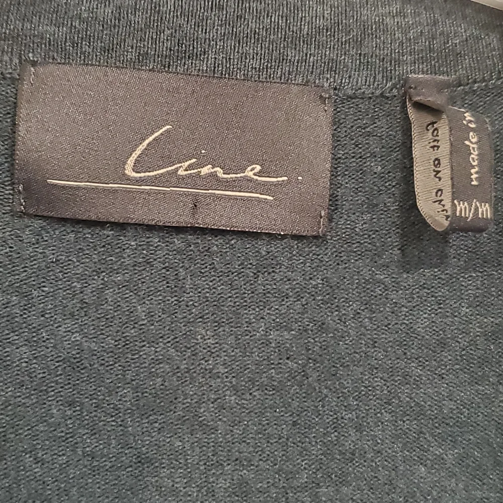 Blended Cashmere Open Cardigan Muted Deep Teal Pleats & Ruffles Hi Lo Cozy  Boho - Picture 5 of 6